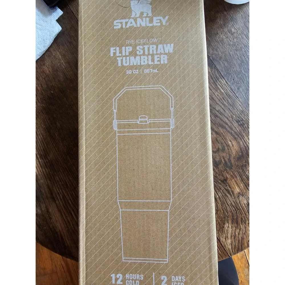 Stanley IceFlow Flip Straw Tumbler 30oz Rose Quartz Stainless Steel Water Bottle - Picture 4 of 5